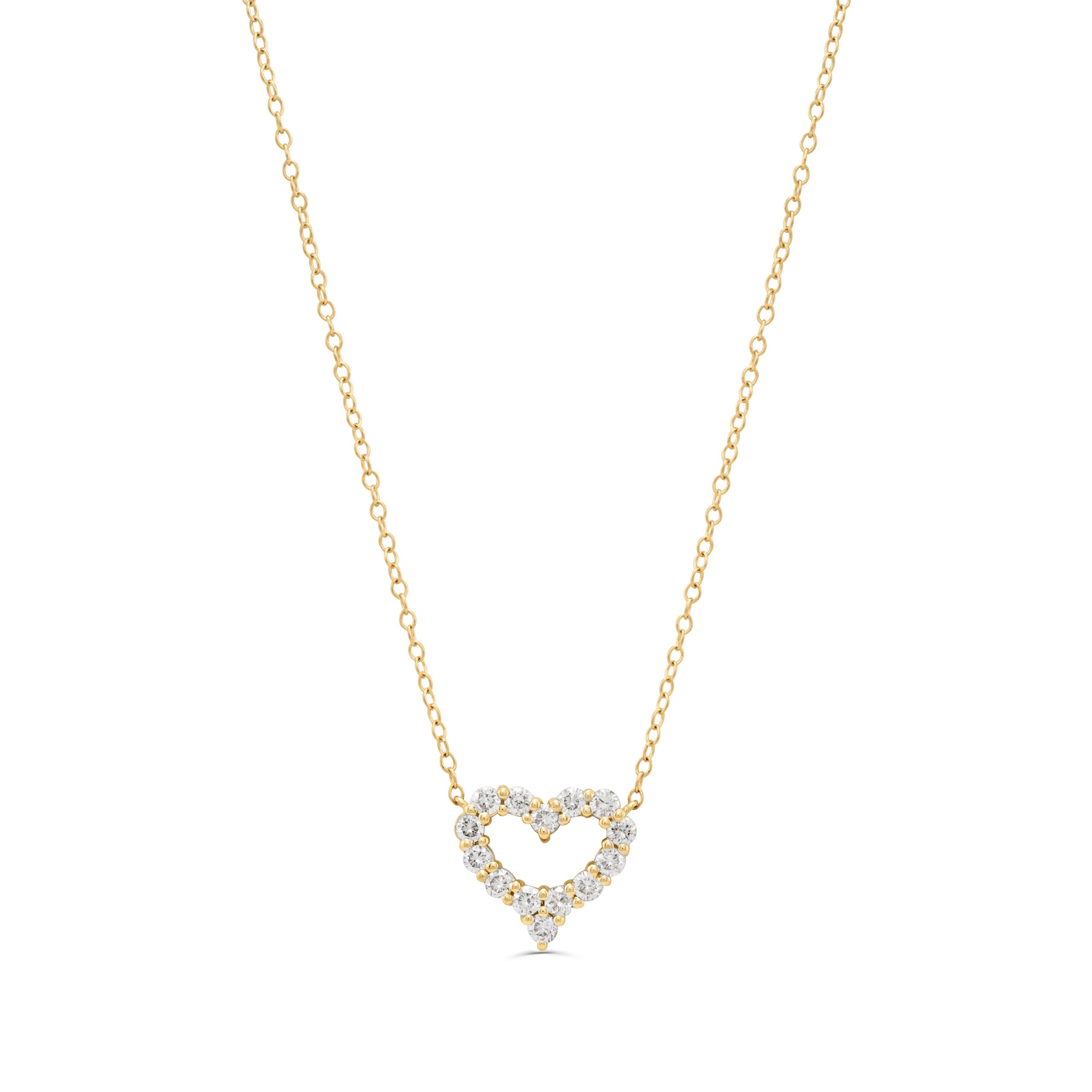 Diamond Outline Heart Pendant